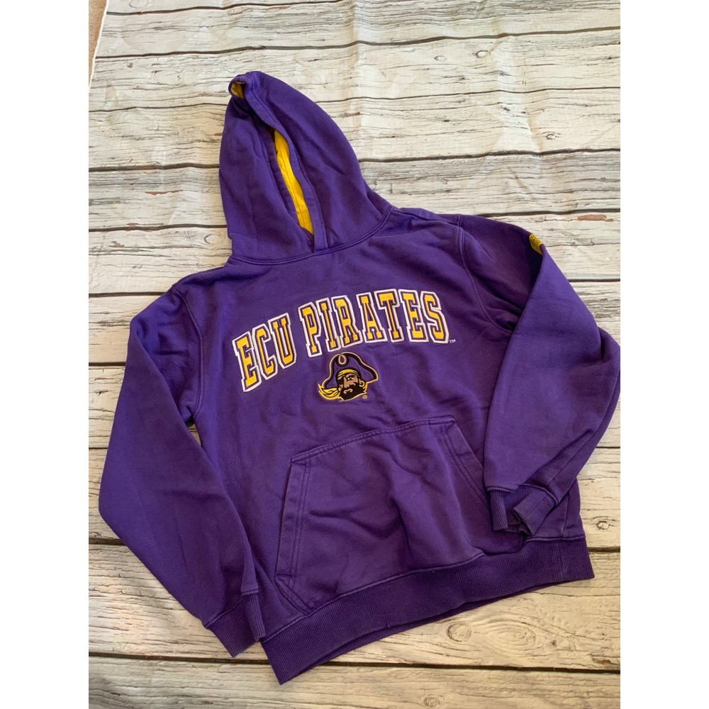 Colosseum ECU Pirates Youth Small 8/10 Hoodie Purple East Carolina University